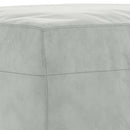 fodskammel 60x50x41 cm velour lysegrå