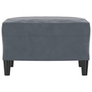 fodskammel 60x50x41 cm velour mørkegrå