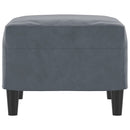 fodskammel 60x50x41 cm velour mørkegrå