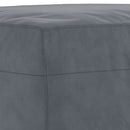 fodskammel 60x50x41 cm velour mørkegrå