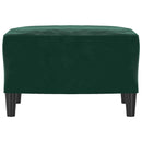 fodskammel 60x50x41 cm velour mørkegrøn