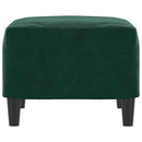 fodskammel 60x50x41 cm velour mørkegrøn