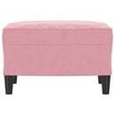 fodskammel 60x50x41 cm velour pink