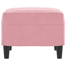 fodskammel 60x50x41 cm velour pink