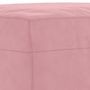 fodskammel 60x50x41 cm velour pink