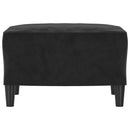 fodskammel 60x50x41 cm velour sort
