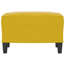 fodskammel 60x50x41 cm velour gul
