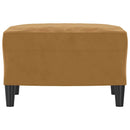 fodskammel 60x50x41 cm velour brun