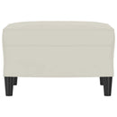 fodskammel 60x50x41 cm velour Cremefarvet