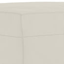fodskammel 60x50x41 cm velour Cremefarvet