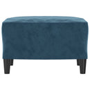 fodskammel 60x50x41 cm velour blå