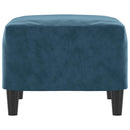fodskammel 60x50x41 cm velour blå