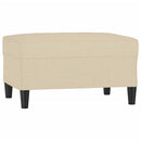 fodskammel 70x55x41 cm stof cremefarvet