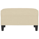 fodskammel 70x55x41 cm stof cremefarvet