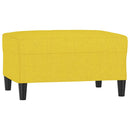 fodskammel 70x55x41 cm stof lysegul
