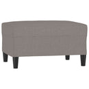 fodskammel 70x55x41 cm stof gråbrun