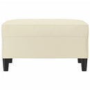 fodskammel 70x55x41 cm kunstlæder cremefarvet