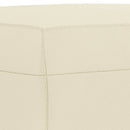 fodskammel 70x55x41 cm kunstlæder cremefarvet