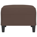 fodskammel 70x55x41 cm kunstlæder brun