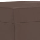 fodskammel 70x55x41 cm kunstlæder brun