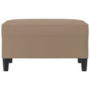 fodskammel 70x55x41 cm kunstlæder cappuccinofarvet
