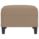 fodskammel 70x55x41 cm kunstlæder cappuccinofarvet