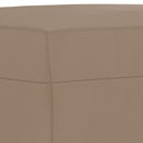fodskammel 70x55x41 cm kunstlæder cappuccinofarvet