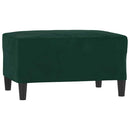 fodskammel 70x55x41 cm velour mørkegrøn