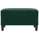 fodskammel 70x55x41 cm velour mørkegrøn