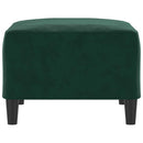 fodskammel 70x55x41 cm velour mørkegrøn