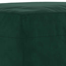 fodskammel 70x55x41 cm velour mørkegrøn