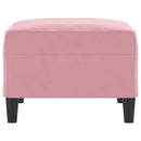 fodskammel 70x55x41 cm velour lyserød