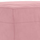 fodskammel 70x55x41 cm velour lyserød