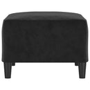 fodskammel 70x55x41 cm velour sort