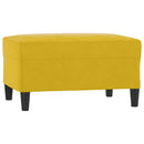 fodskammel 70x55x41 cm velour gul