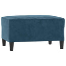 fodskammel 70x55x41 cm velour lyserød