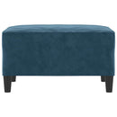 fodskammel 70x55x41 cm velour lyserød
