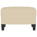 fodskammel 60x50x41 cm stof cremefarvet