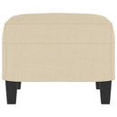 fodskammel 60x50x41 cm stof cremefarvet
