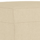 fodskammel 60x50x41 cm stof cremefarvet