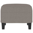 fodskammel 60x50x41 cm stof gråbrun