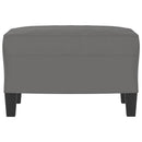 fodskammel 60x50x41 cm mikrofiberstof mørkegrå