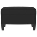 fodskammel 60x50x41 cm mikrofiberstof sort