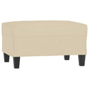 fodskammel 70x55x41 cm stof cremefarvet