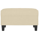 fodskammel 70x55x41 cm stof cremefarvet