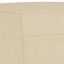 fodskammel 70x55x41 cm stof cremefarvet