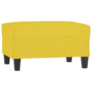fodskammel 70x55x41 cm stof lysegul