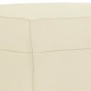 fodskammel 70x55x41 cm kunstlæder cremefarvet
