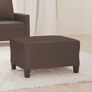fodskammel 70x55x41 cm kunstlæder brun