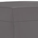 fodskammel 70x55x41 cm kunstlæder grå